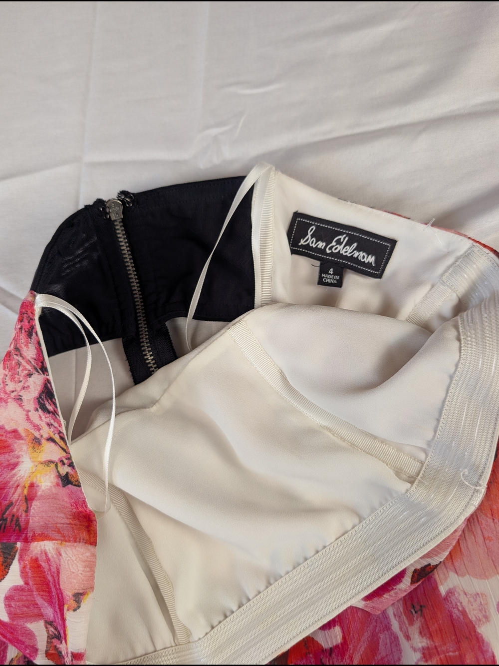 Sam Edelman Strapless Floral Maxi Dress in Pink and Red - Picture 7 of 11
